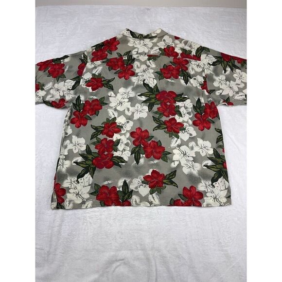 Original Island Sport Shirt Mens Large Tropical Floral Short Sleeve Rayon Beach - Picture 1 of 10